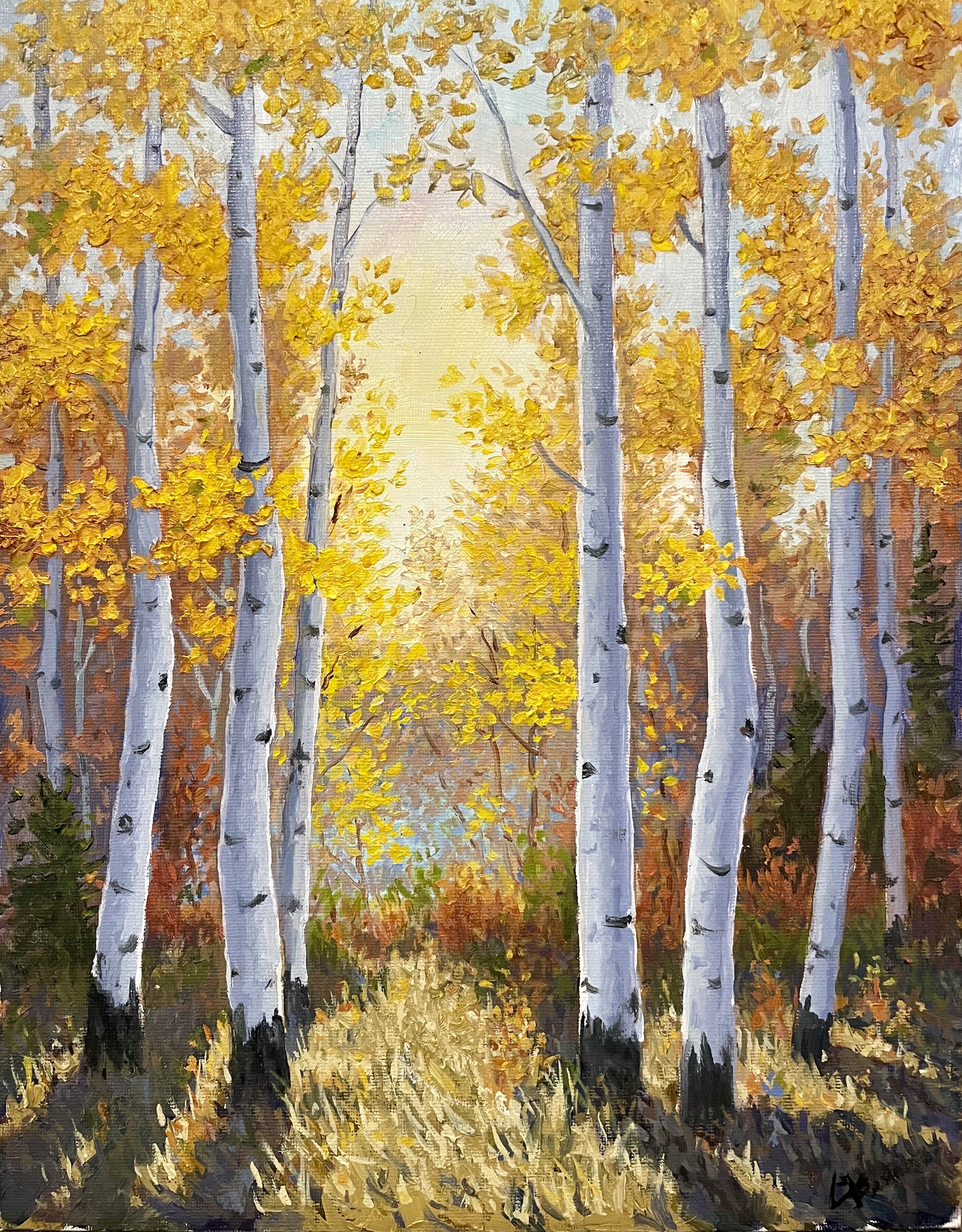 The Light Shining Through 14x11 $650 at Hunter Wolff Gallery